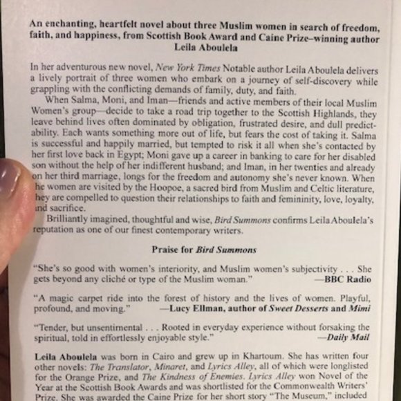 Bird Summons by Leila Aboulela - Uncorrected Proof - Picture 3 of 4
